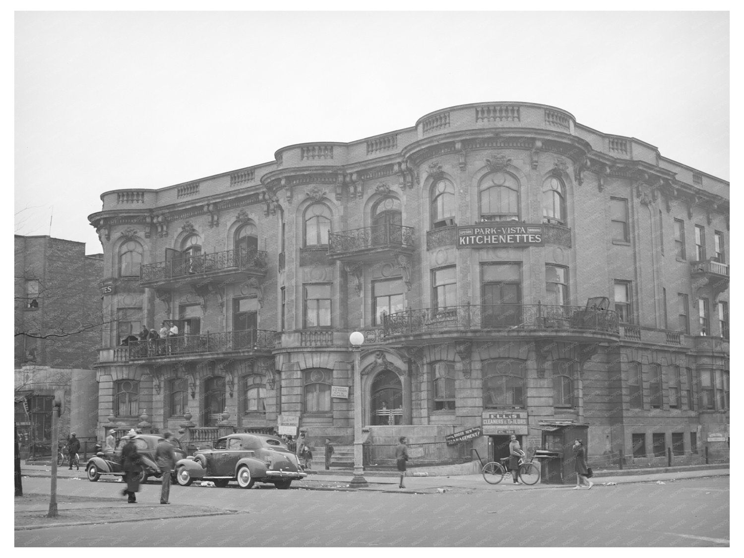 1941 Vintage Photograph of Kitchenette Apartments Chicago