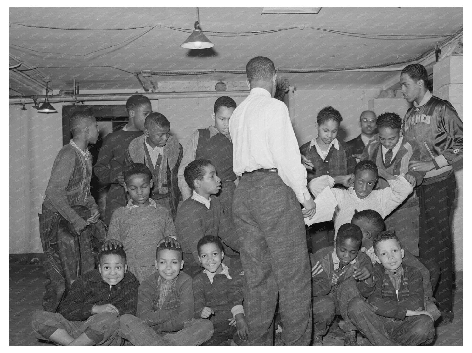 1941 Shuffleboard Game at Good Shepherd Community Center