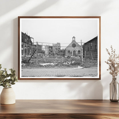 Chicago Community Scene April 1941 Vintage Photograph