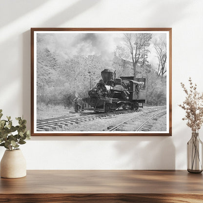 Logging Train Locomotive Baker County Oregon May 1941