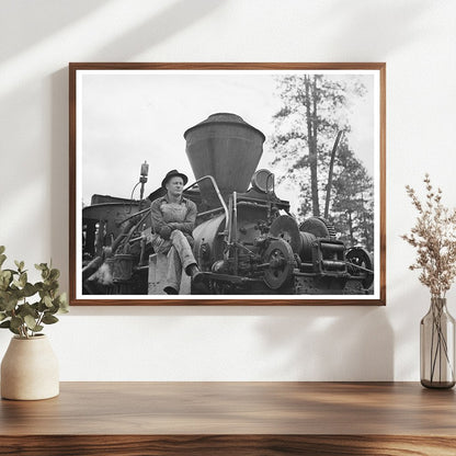 1941 Logging Locomotive Operator in Baker County Oregon