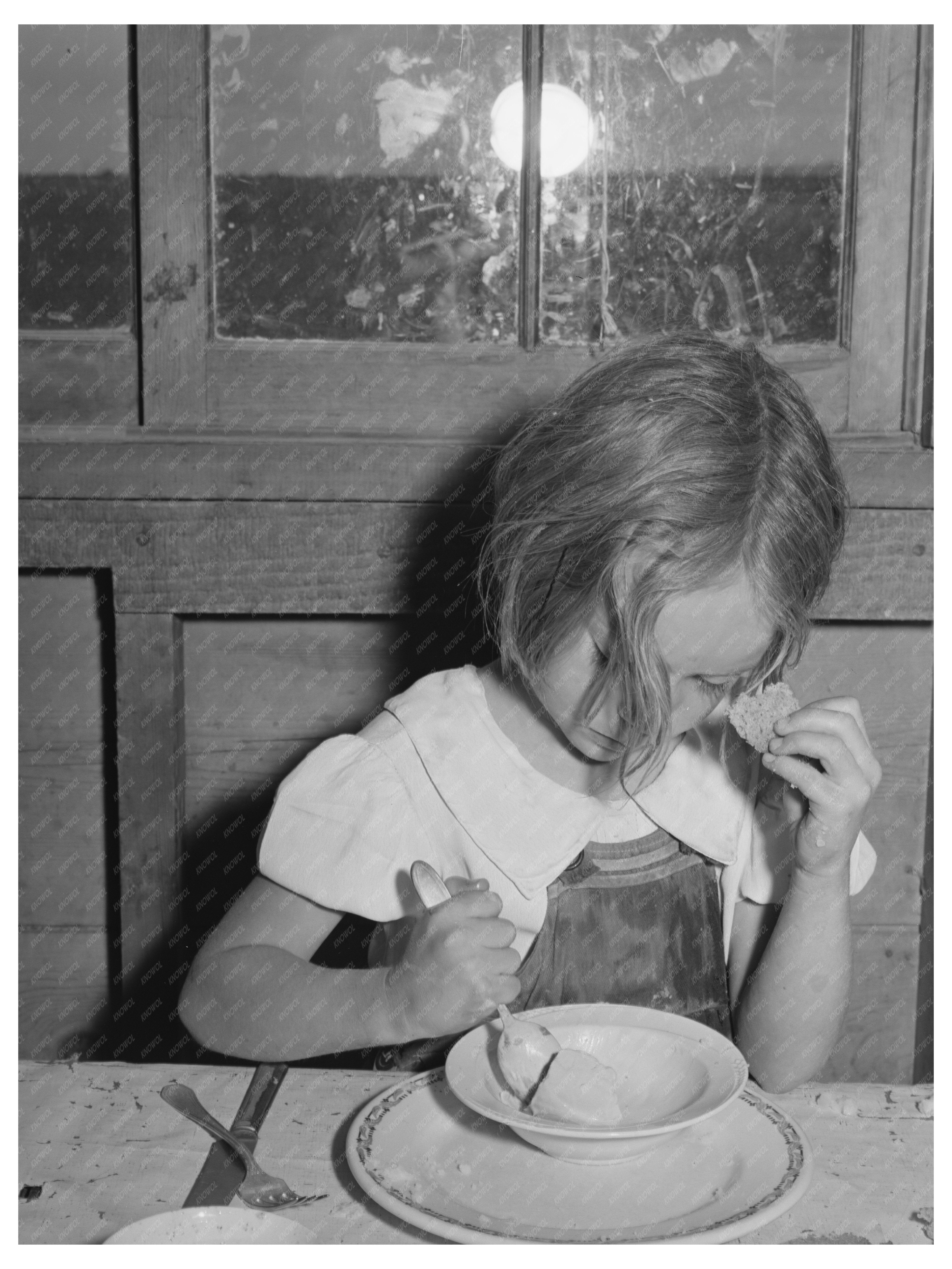 Daughter Eating Ice Cream in Oregon May 1941