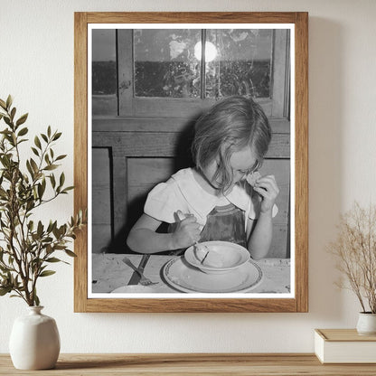 Daughter Eating Ice Cream in Oregon May 1941