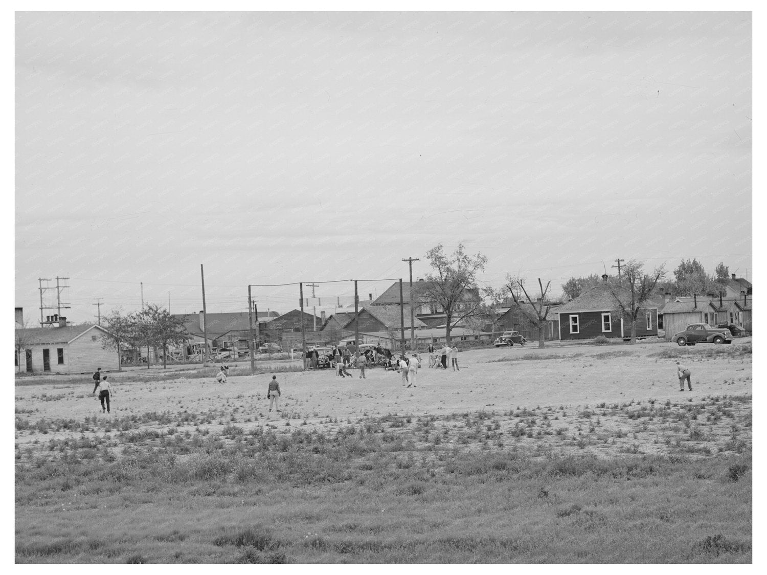 Vintage Sandlot Baseball Game Twin Falls Idaho 1941