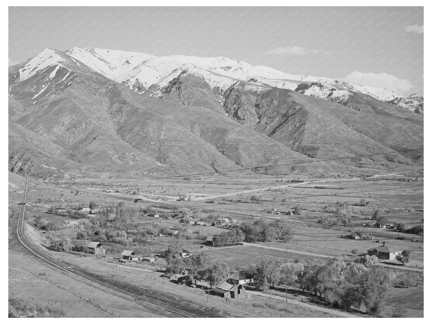 Uinta Mountains Weber River Valley Vintage Photo 1941