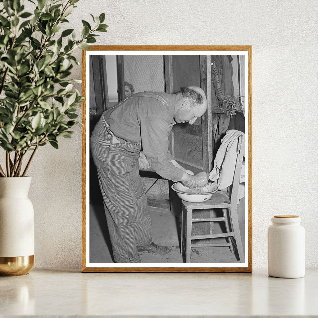 Mr. Browning Washing for Dinner Dead Ox Flat Oregon 1941