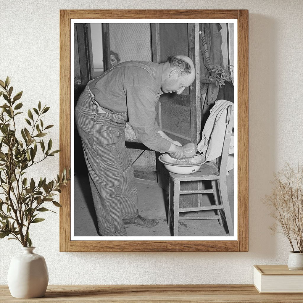 Mr. Browning Washing for Dinner Dead Ox Flat Oregon 1941