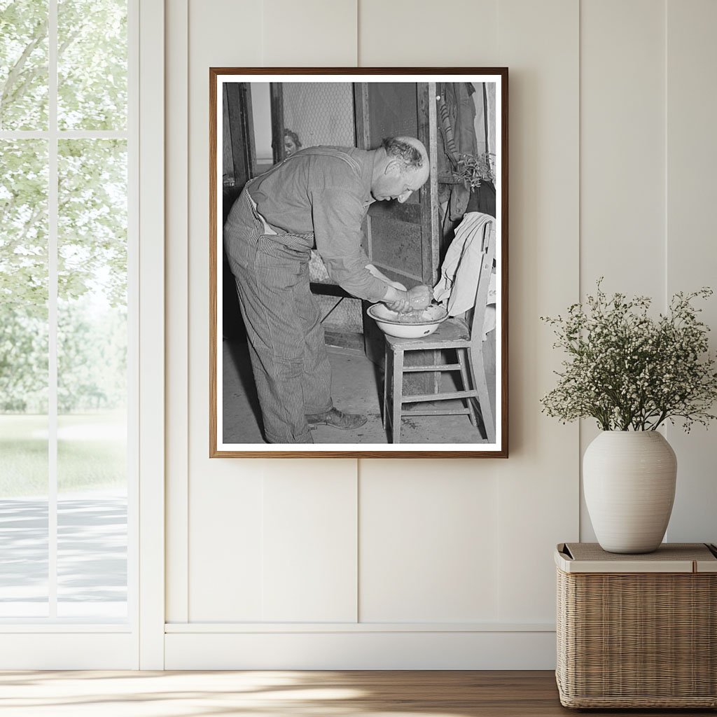 Mr. Browning Washing for Dinner Dead Ox Flat Oregon 1941