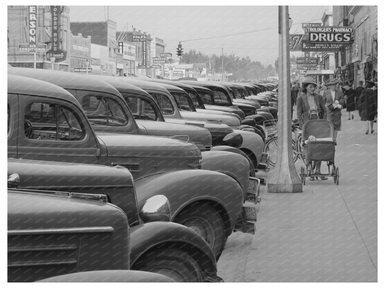 Main Street Twin Falls Idaho May 1941 Vintage Photo