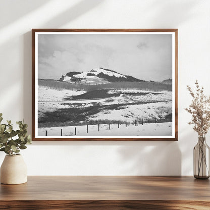 Snow-Covered Mountains in Grand County Colorado May 1941
