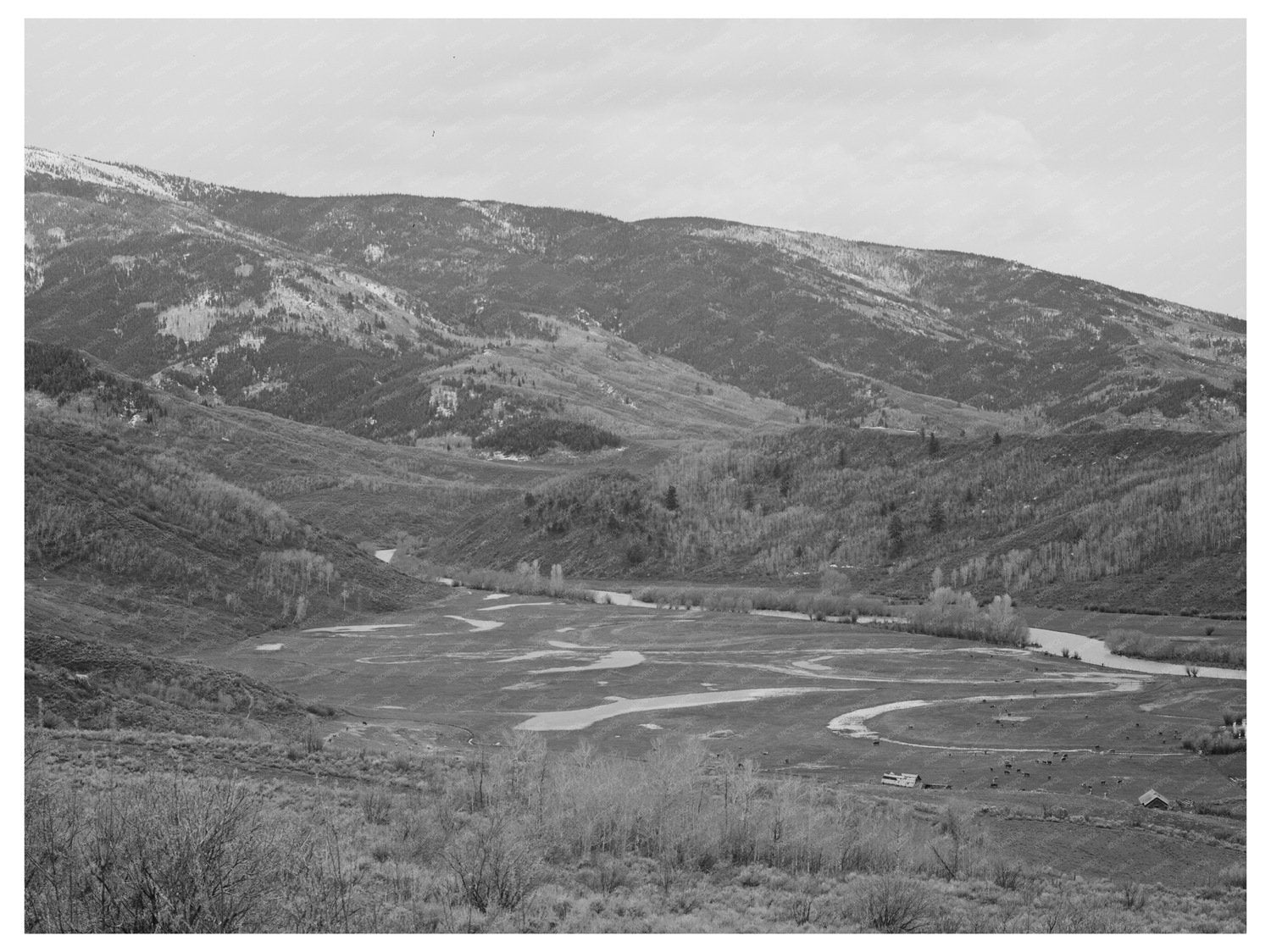 Yampa River Valley Spring Floods Routt County Colorado 1941