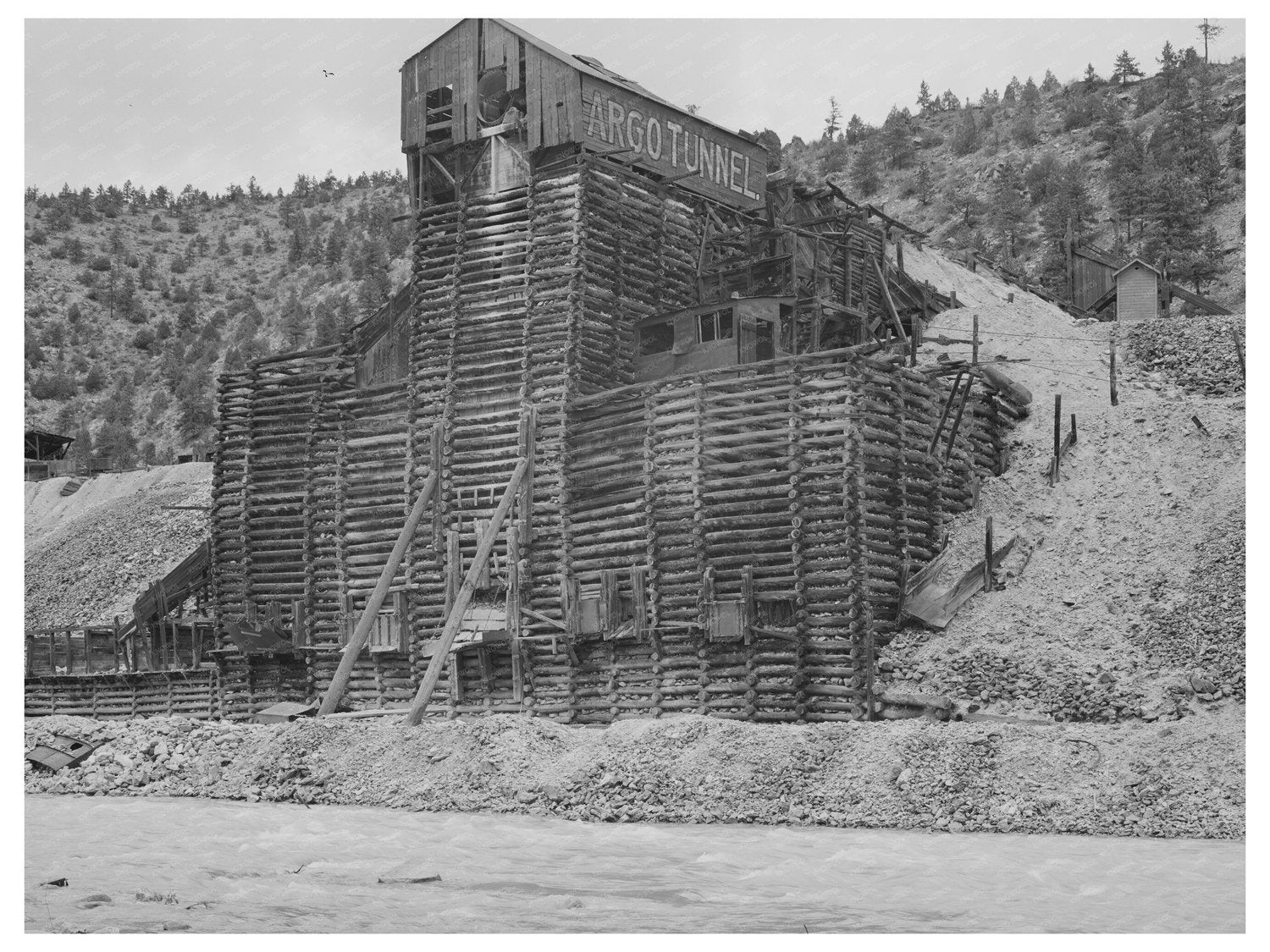 Abandoned Gold Mill in Idaho Springs Colorado 1941