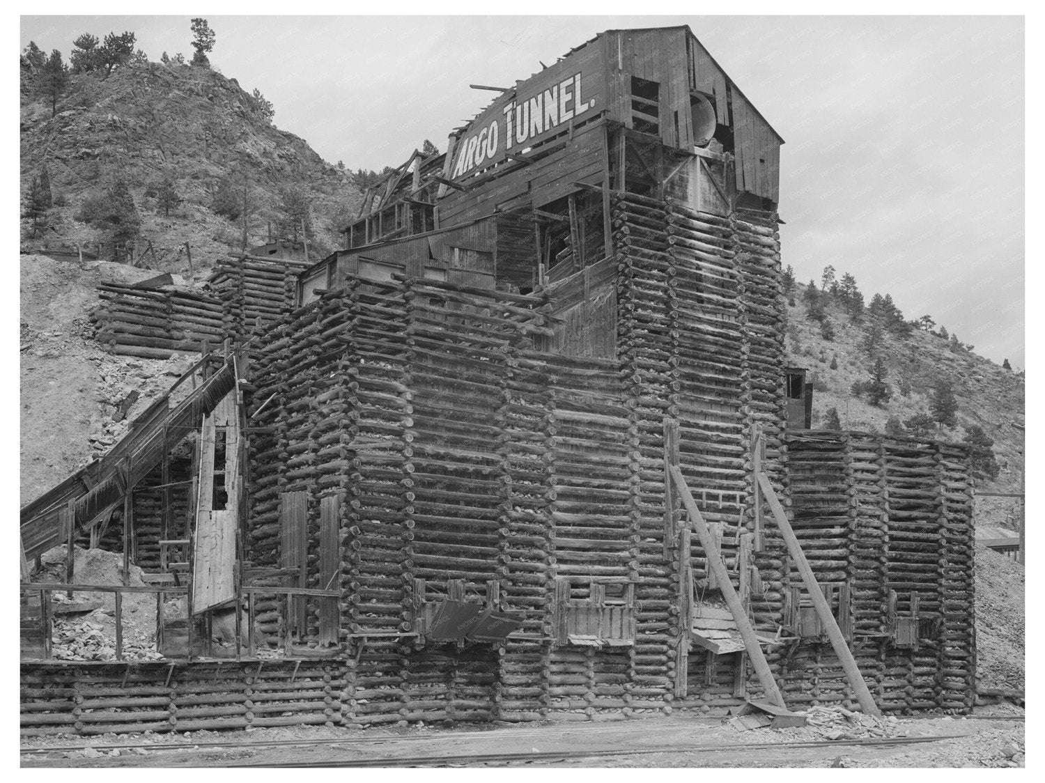 Abandoned Gold Mill in Idaho Springs Colorado May 1941
