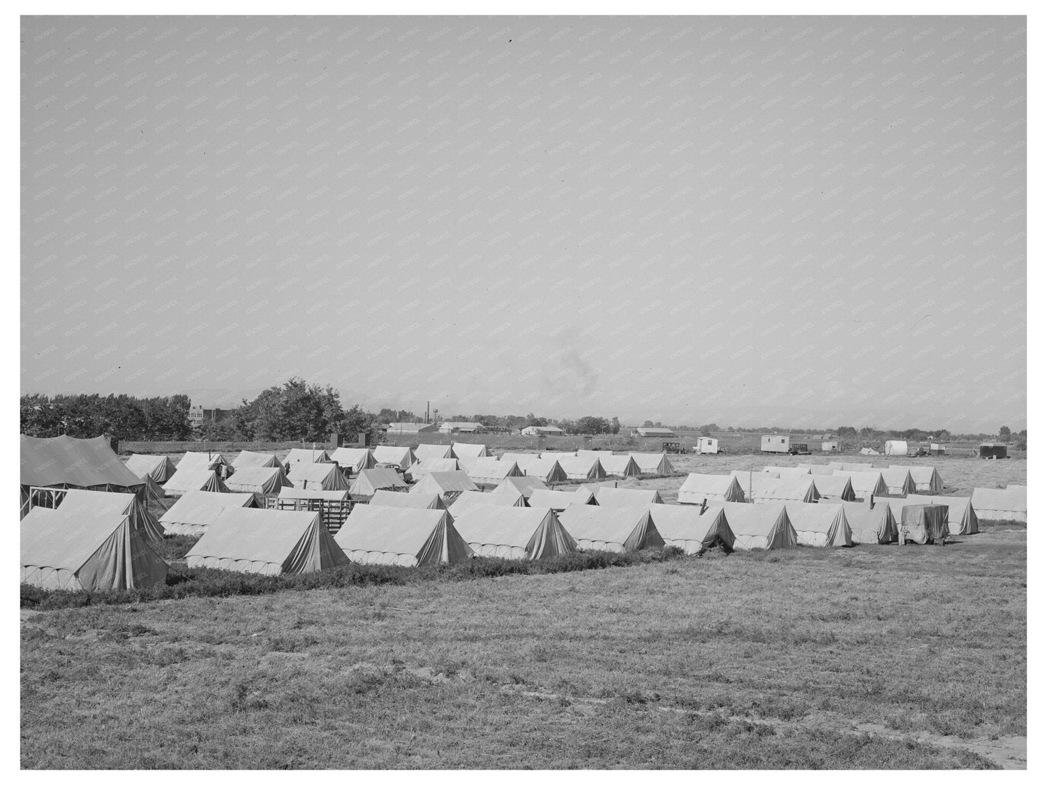 1941 Farm Security Administration Migratory Labor Camp Tents