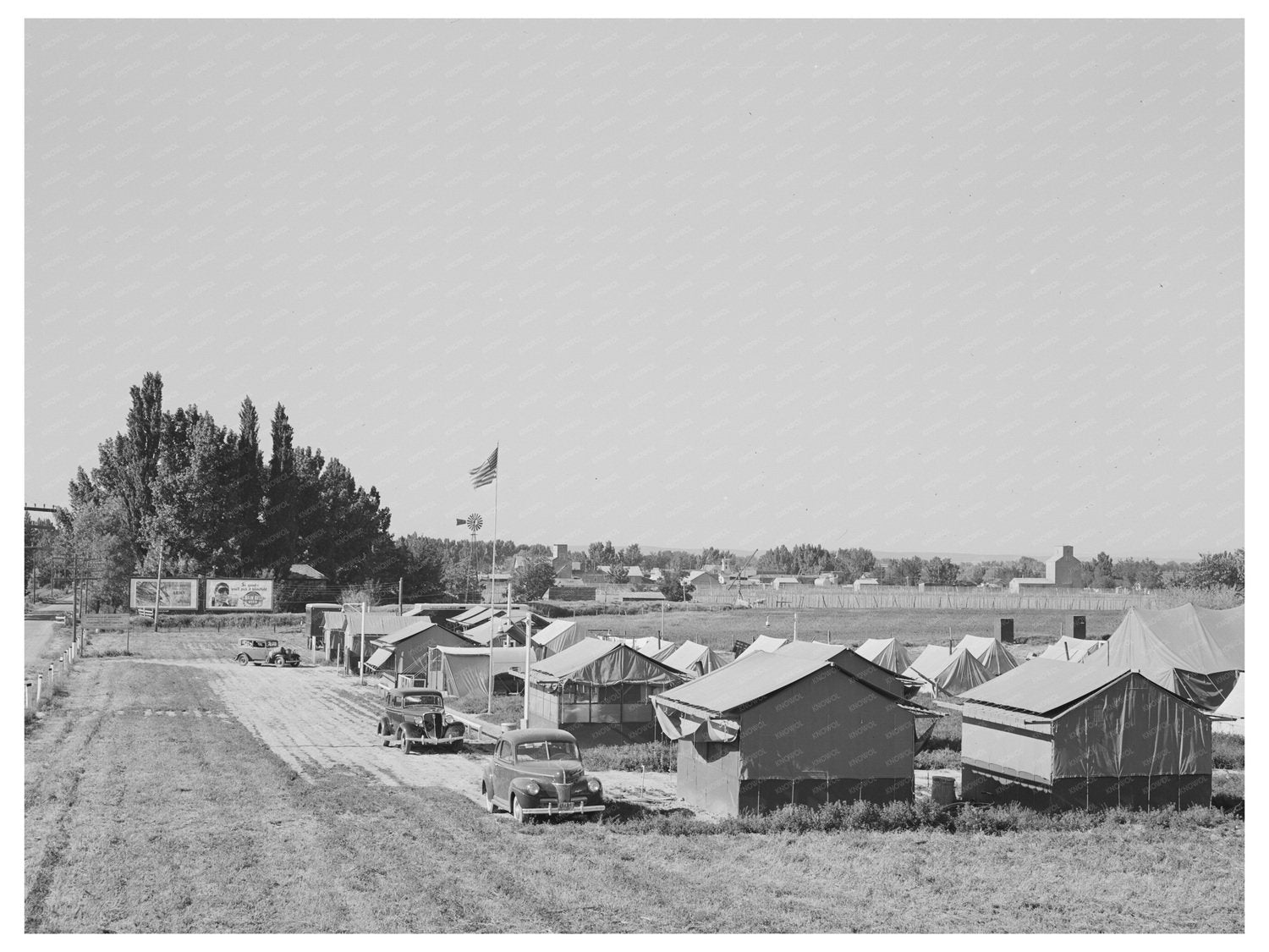 Farm Security Administration Camp Tents Wilder Idaho 1941