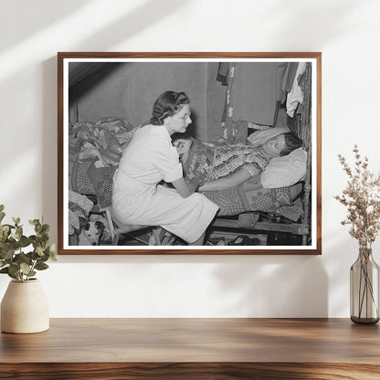 Nurse Attending Sick Worker in Migratory Labor Camp 1941