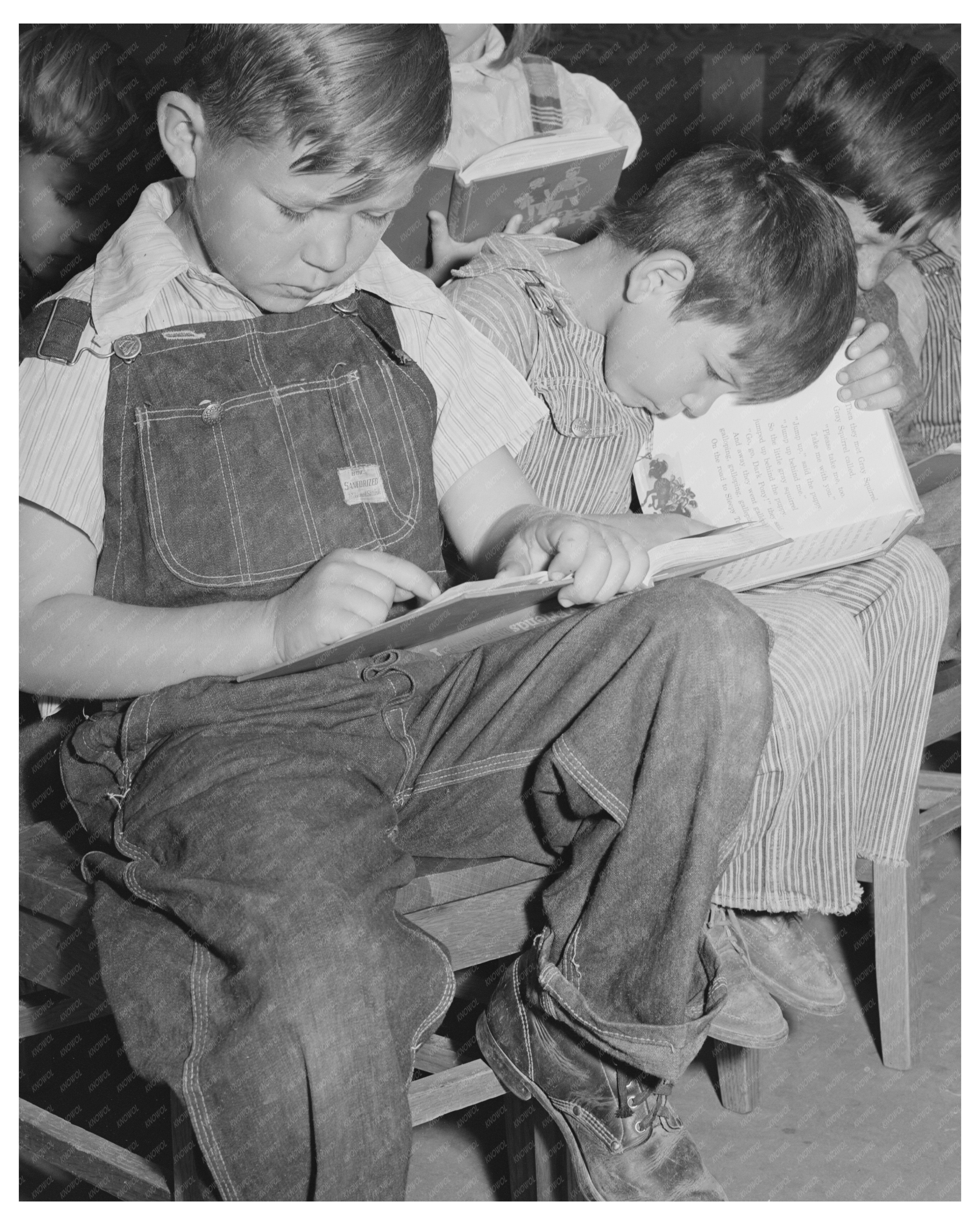 1941 Schoolchildren at Farm Workers Camp Caldwell Idaho
