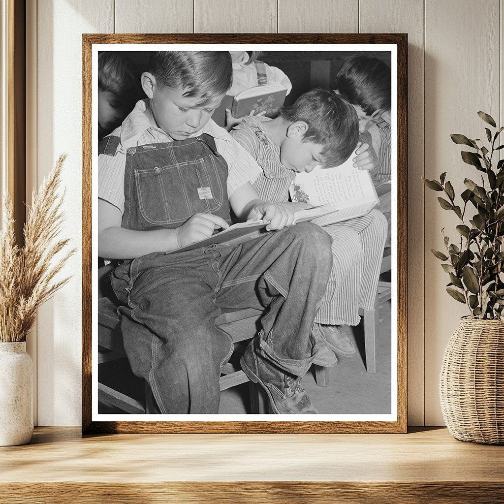 1941 Schoolchildren at Farm Workers Camp Caldwell Idaho