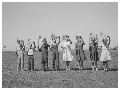 Flag Drill Entertainment at Farm Security Administration Camp 1941