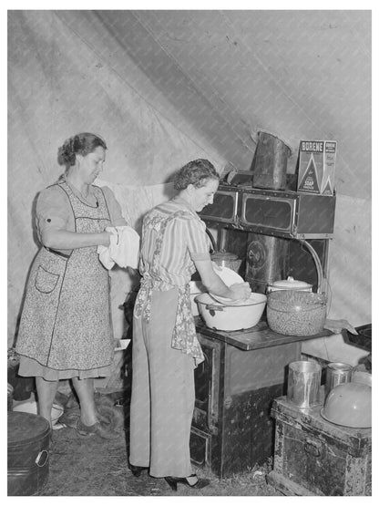 Washing Dishes at Sheep Shearers Camp May 1941