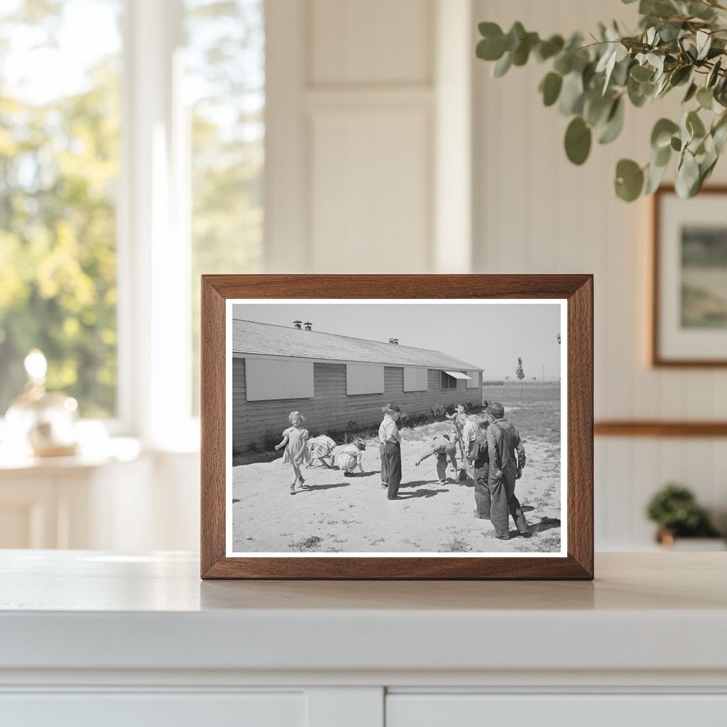Schoolchildren Playing at Farm Workers Camp Caldwell Idaho 1941