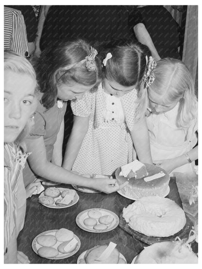 Children Enjoying Refreshments at 4-H Club Spring Fair 1941