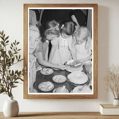 Children Enjoying Refreshments at 4-H Club Spring Fair 1941