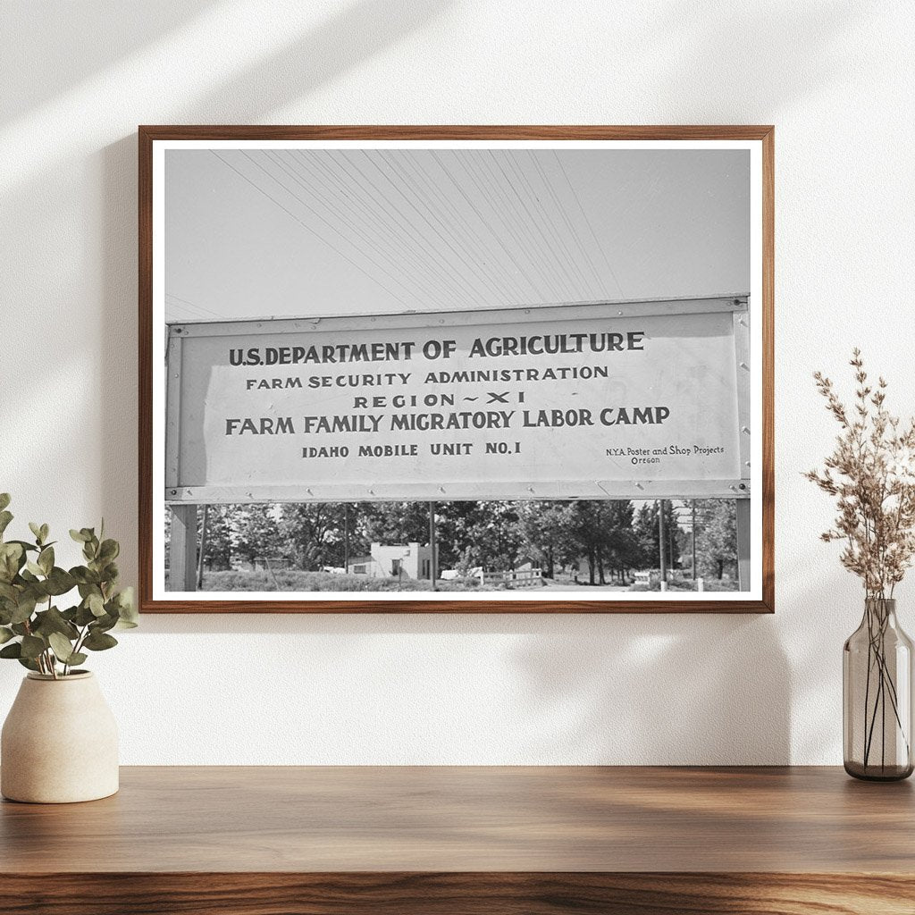 Farm Security Administration Migratory Labor Camp Wilder ID 1941