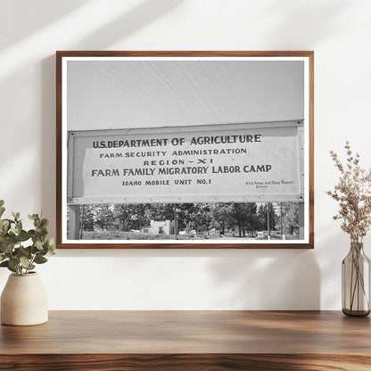 Farm Security Administration Migratory Labor Camp Wilder ID 1941