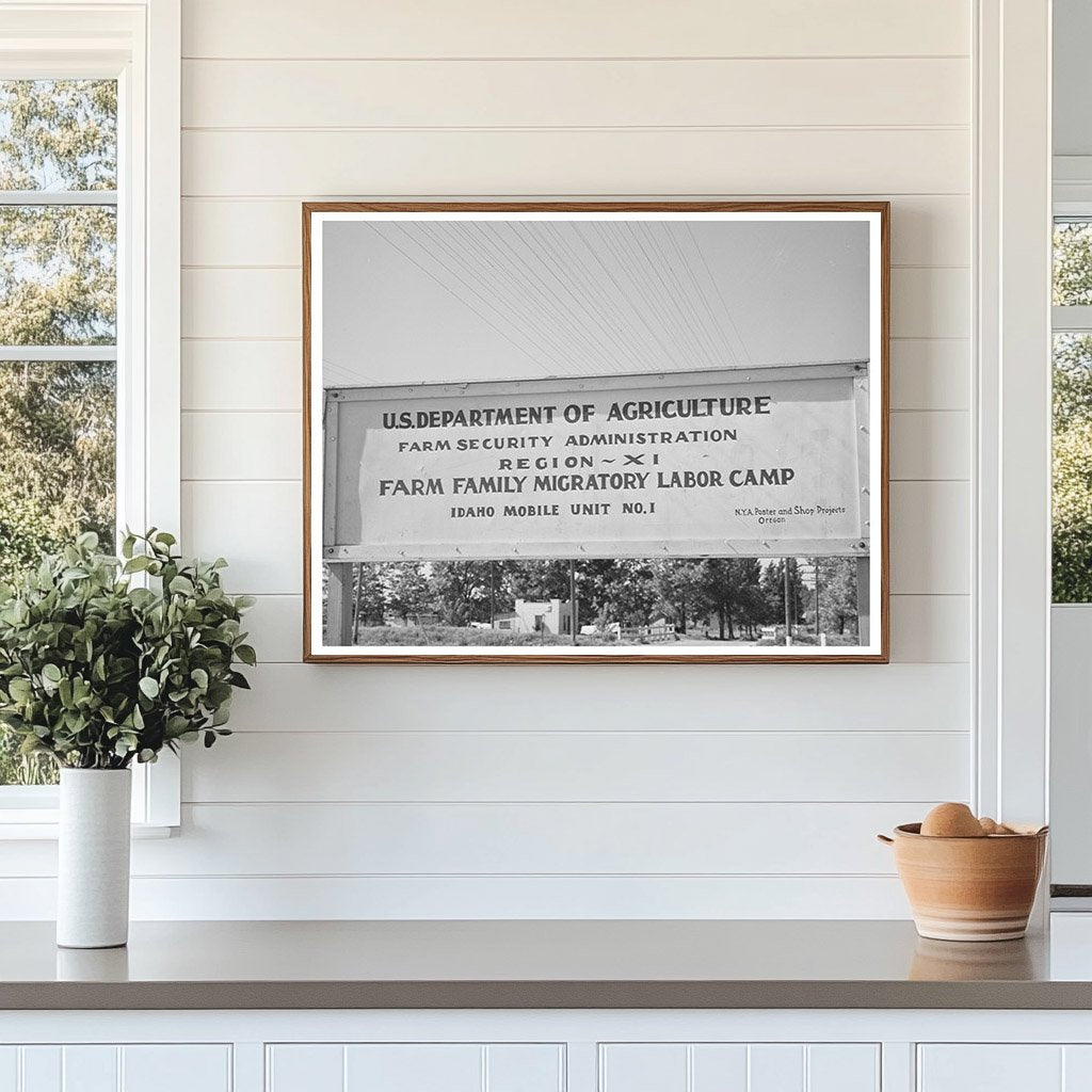 Farm Security Administration Migratory Labor Camp Wilder ID 1941