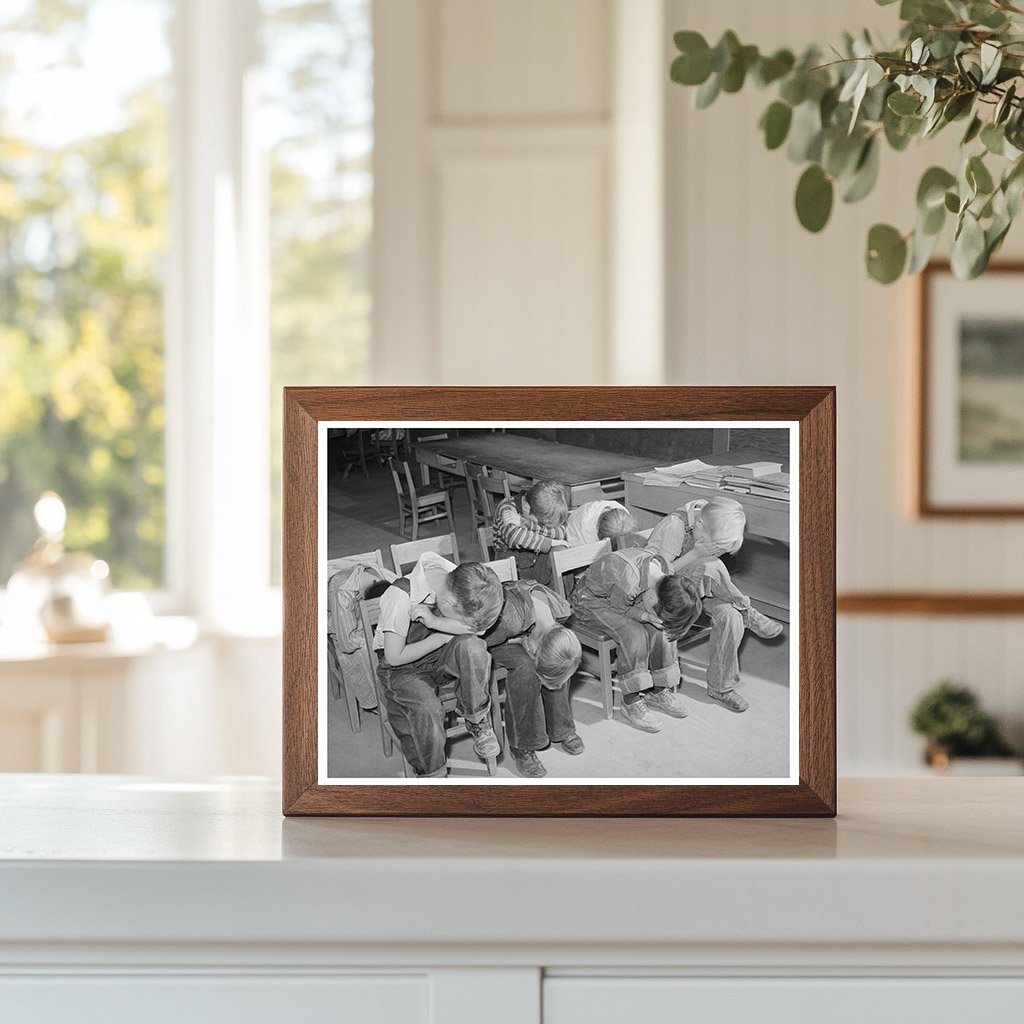 Schoolchildren Playing at FSA Camp Caldwell Idaho 1941