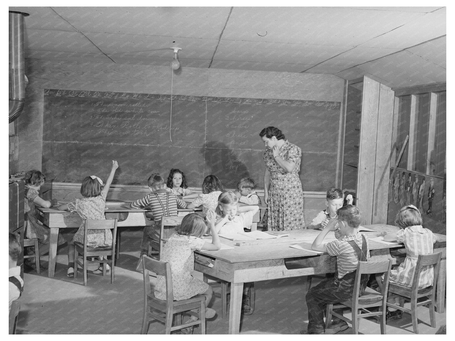 School at FSA Farm Workers Camp Caldwell Idaho May 1941