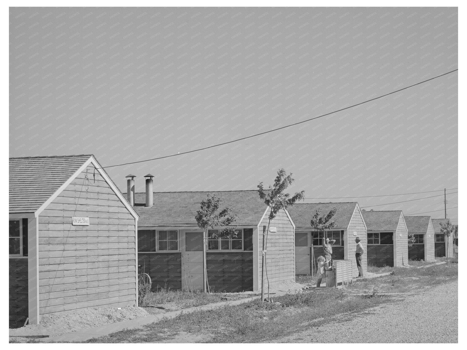 1941 Row Shelters at FSA Farm Workers Camp Idaho