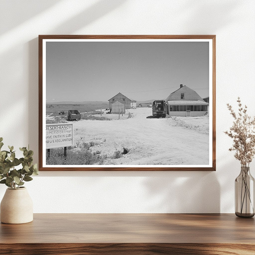Man at Canyon County Ranch Awaiting Irrigation Water 1941