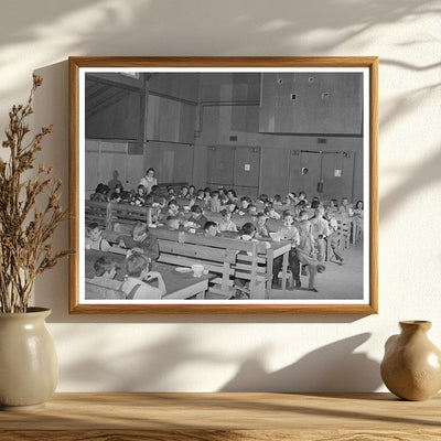 Schoolchildren Lunchtime Caldwell Idaho May 1941