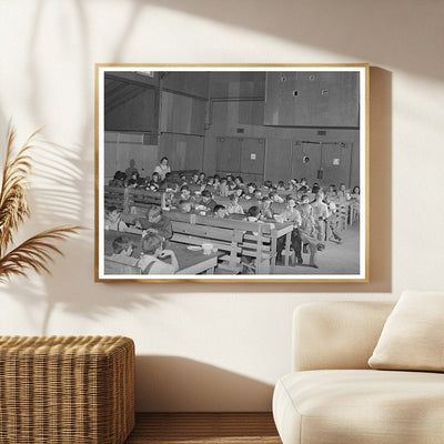 Schoolchildren Lunchtime Caldwell Idaho May 1941