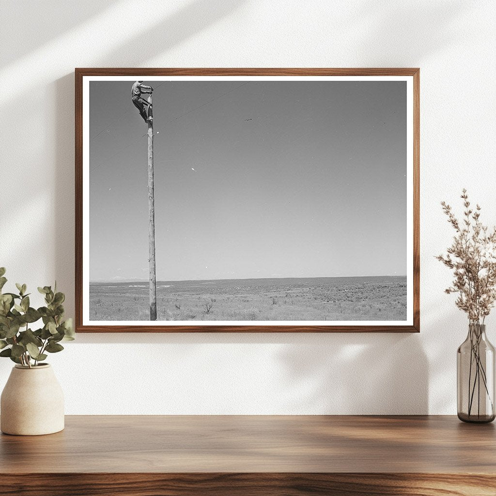 Canyon County Idaho Lineman Vintage Photo May 1941