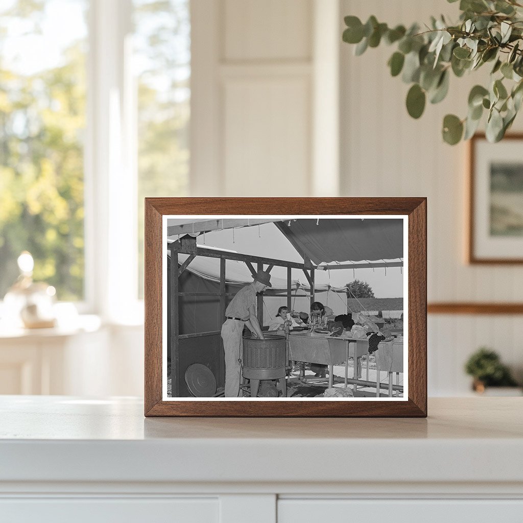 Laundry at FSA Migratory Labor Camp Wilder Idaho 1941