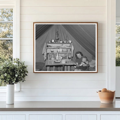 Mother and Child at Migrant Labor Camp Wilder Idaho 1941