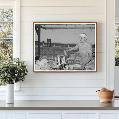 Nurse Doing Laundry at Idaho Labor Camp May 1941