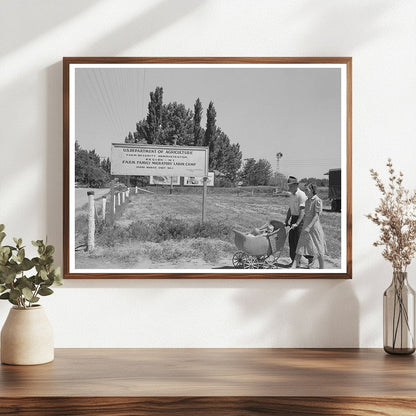 Farm Worker and Wife with Twins in Wilder Idaho 1941