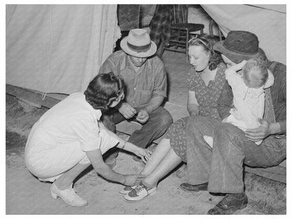 Nurse Visits Migratory Labor Camp in Wilder Idaho 1941