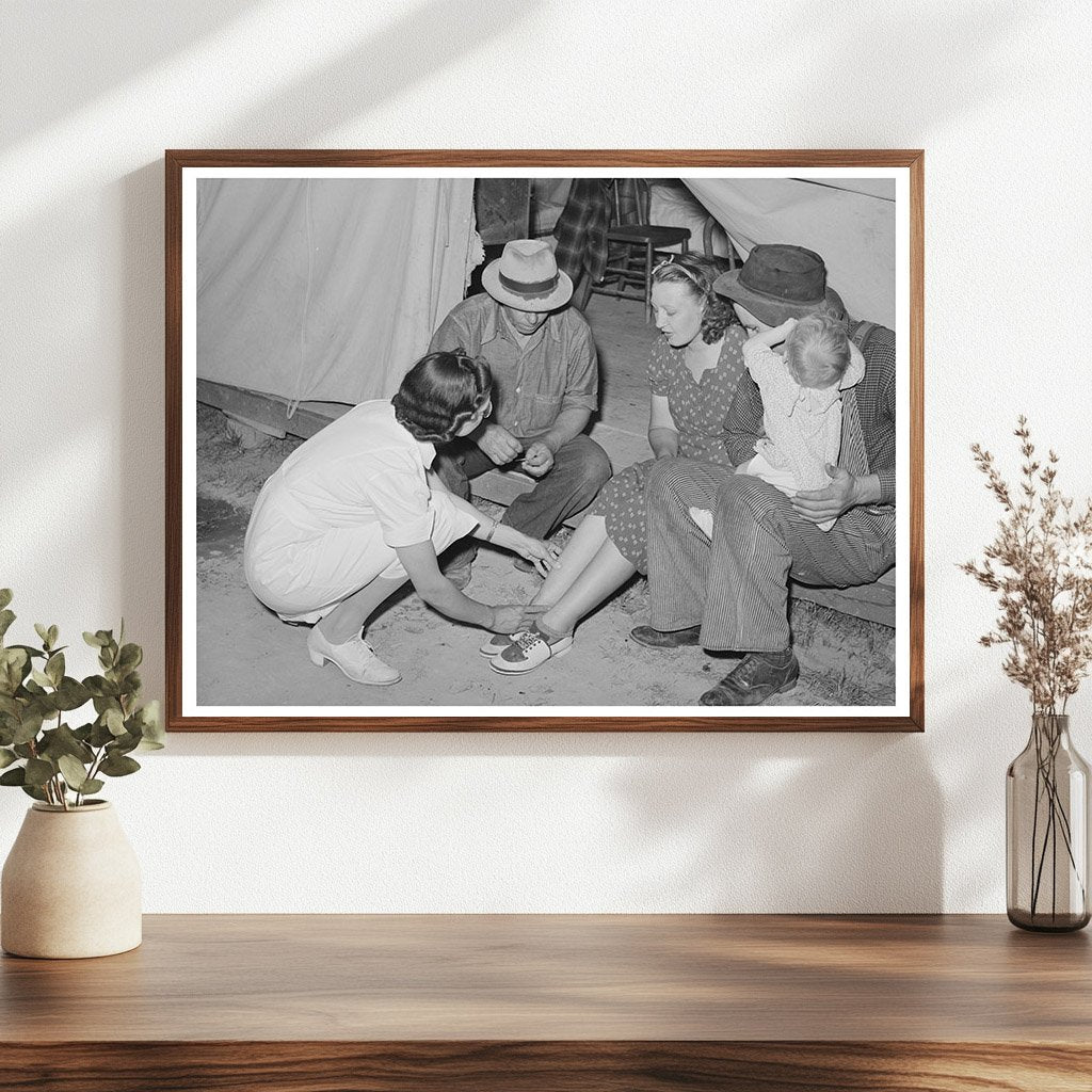 Nurse Visits Migratory Labor Camp in Wilder Idaho 1941