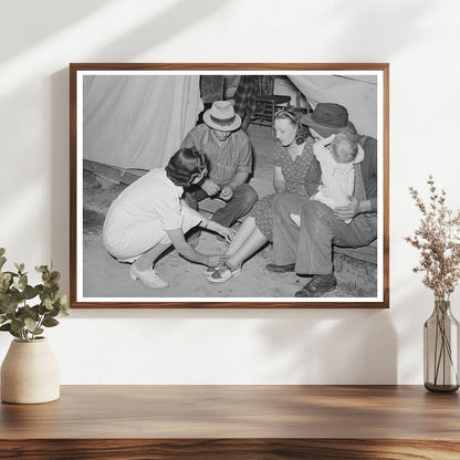 Nurse Visits Migratory Labor Camp in Wilder Idaho 1941