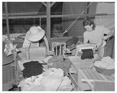 Laundry Operations at FSA Migratory Camp Wilder Idaho 1941