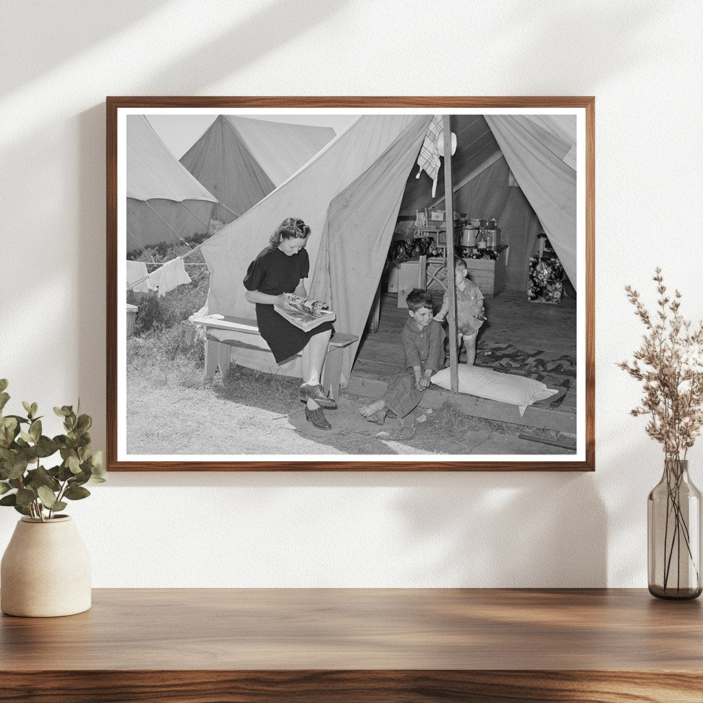 Family of Farm Workers in Migratory Labor Camp 1941