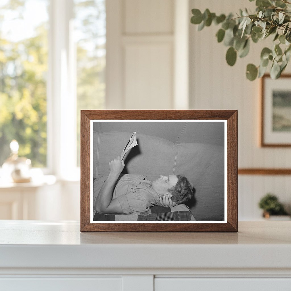 Young farm worker in FSA labor camp Wilder Idaho 1941
