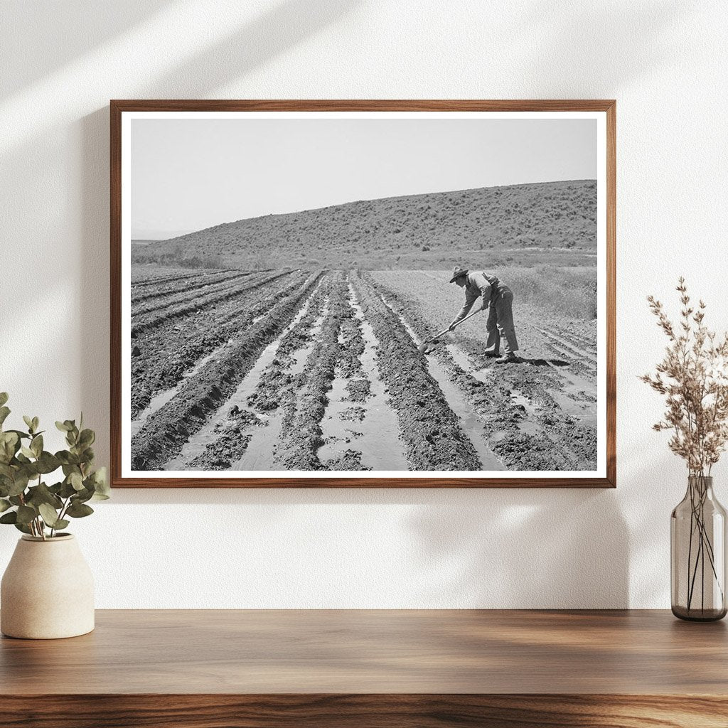 1941 Farmer in Vale-Owyhee Irrigation Project Oregon