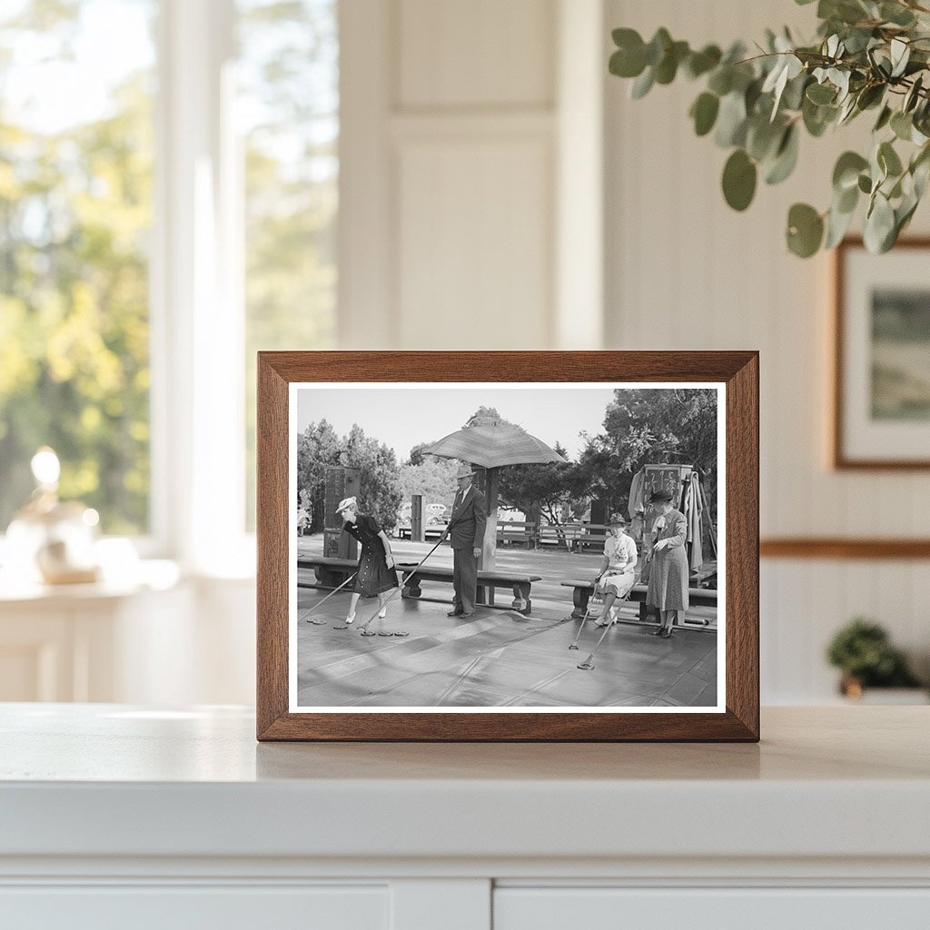 Elderly Shuffleboard Players at Balboa Park May 1941
