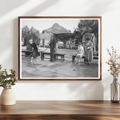 Elderly Shuffleboard Players at Balboa Park May 1941